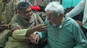 বিএনপির বিজয়ী প্রার্থীকে মিষ্টিমুখ করালেন শিশির মনির