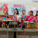 নওগাঁয় বসন্ত উৎসব পালিত হয়েছে।