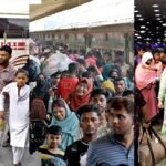 ঢাকামুখী মানুষের ঢল