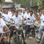 নওগাঁয় মরক্কো ফুটবল দলকে শুভেচ্ছা জানিয়ে মোটরসাইকেল শোভাযাত্রা