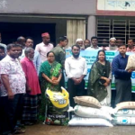 দুর্গাপুরে বিনামূল্যে কৃষি উপকরণ বিতরণ
