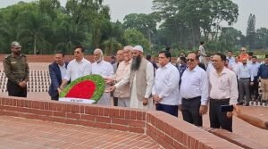 জাতীয় স্মৃতিসৌধে নতুন মন্ত্রিপরিষদের সদস্যদের শ্রদ্ধা