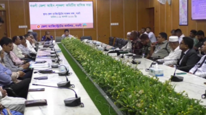 নওগাঁ জেলা আইন-শৃঙ্খলা কমিটির মাসিক সভা অনুষ্ঠিত