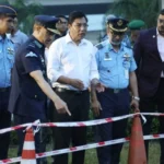 তৃতীয় টার্মিনালে দুর্ঘটনাস্থল পরিদর্শনে মন্ত্রী