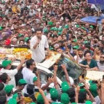 ভোলায় তথ্যমন্ত্রী পার্থকে বরণে নেতাকর্মীদের ঢল