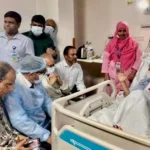 মন্ত্রী টুকুকে হাসপাতালে দেখতে গেলেন রিজভী