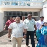 মাটিরাঙ্গা মডেল মসজিদের সংস্কার কাজ পরিদর্শনে ইউএনও উম্মে তাহমিনা মিতু।