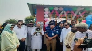 নওগাঁ- নাটোর আঞ্চলিক মহাসড়কে নওগাঁ জেলার অংশে পৃথক দু’টি পুলিশ চেকপোষ্টের  উদ্বোধন