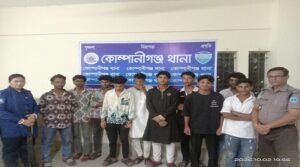 নোয়াখালীতে কিশোর গ্যাংবিরোধী অভিযানে আটক ৪৫